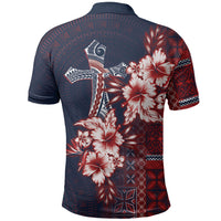 Samoa AIGA Mamanu Siapo Malu Motifs Polo Shirt Flag Color
