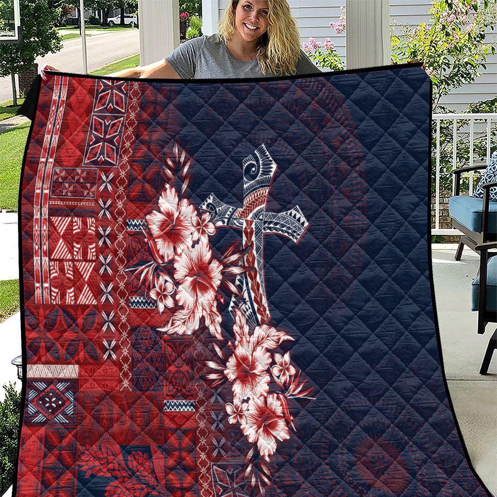 Samoa AIGA Mamanu Siapo Malu Motifs Quilt Flag Color