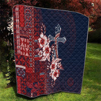 Samoa AIGA Mamanu Siapo Malu Motifs Quilt Flag Color