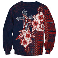 Samoa AIGA Mamanu Siapo Malu Motifs Sweatshirt Flag Color LT7 - Polynesian Pride