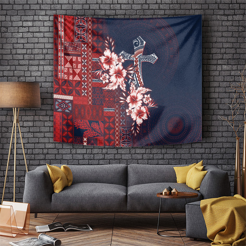 Samoa AIGA Mamanu Siapo Malu Motifs Tapestry Flag Color