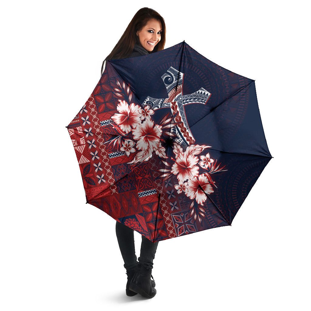 Samoa AIGA Mamanu Siapo Malu Motifs Umbrella Flag Color