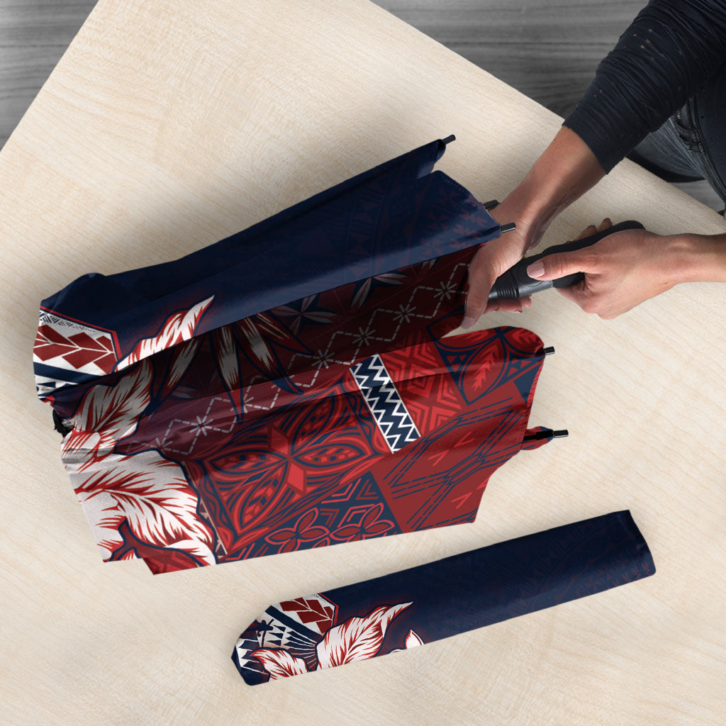 Samoa AIGA Mamanu Siapo Malu Motifs Umbrella Flag Color