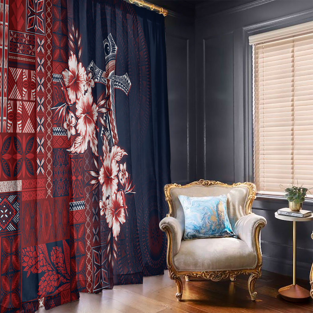 Samoa AIGA Mamanu Siapo Malu Motifs Window Curtain Flag Color