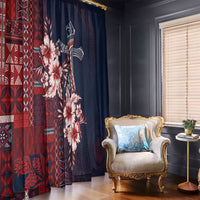Samoa AIGA Mamanu Siapo Malu Motifs Window Curtain Flag Color