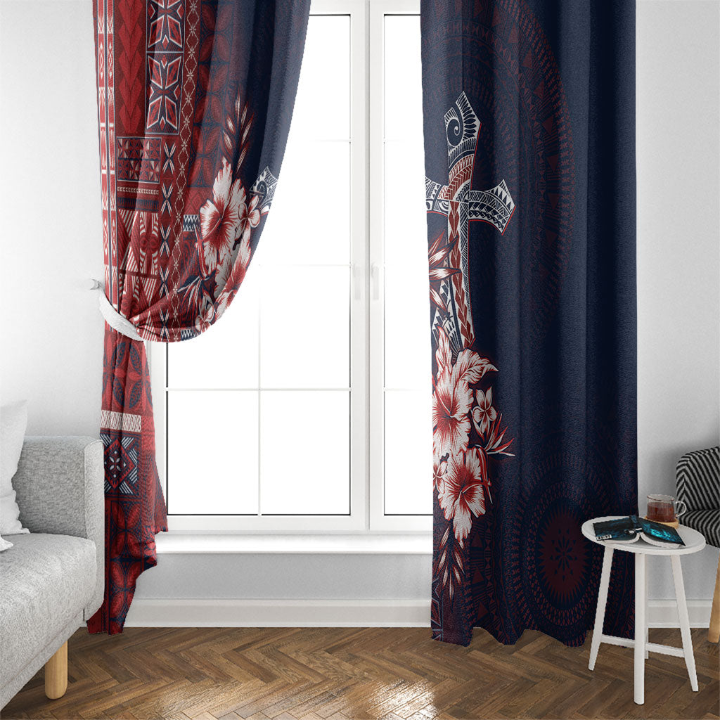 Samoa AIGA Mamanu Siapo Malu Motifs Window Curtain Flag Color