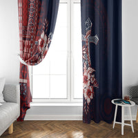 Samoa AIGA Mamanu Siapo Malu Motifs Window Curtain Flag Color