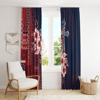 Samoa AIGA Mamanu Siapo Malu Motifs Window Curtain Flag Color