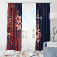 Samoa AIGA Mamanu Siapo Malu Motifs Window Curtain Flag Color