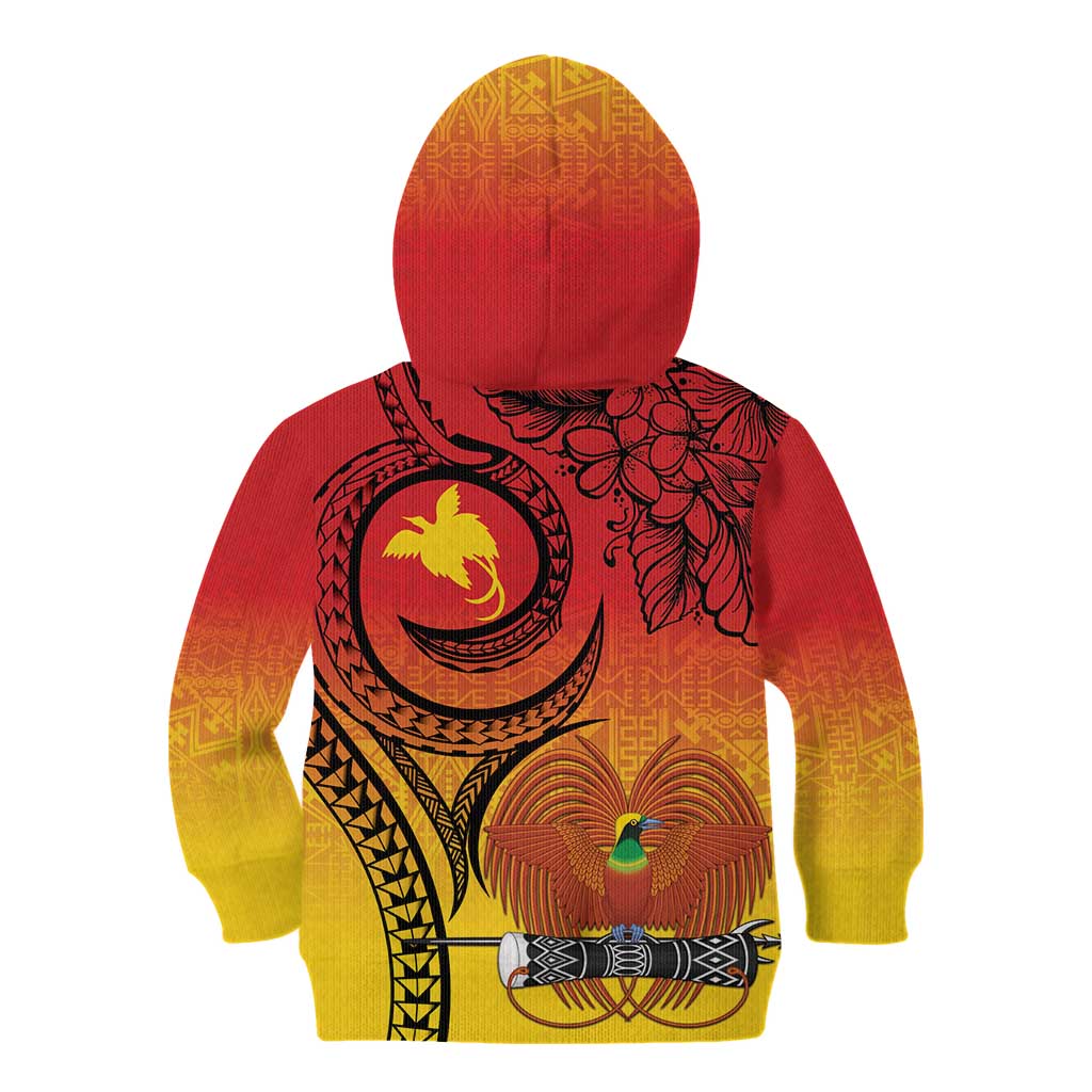 Papua New Guinea 50 Years Kid Hoodie Motuan Motifs