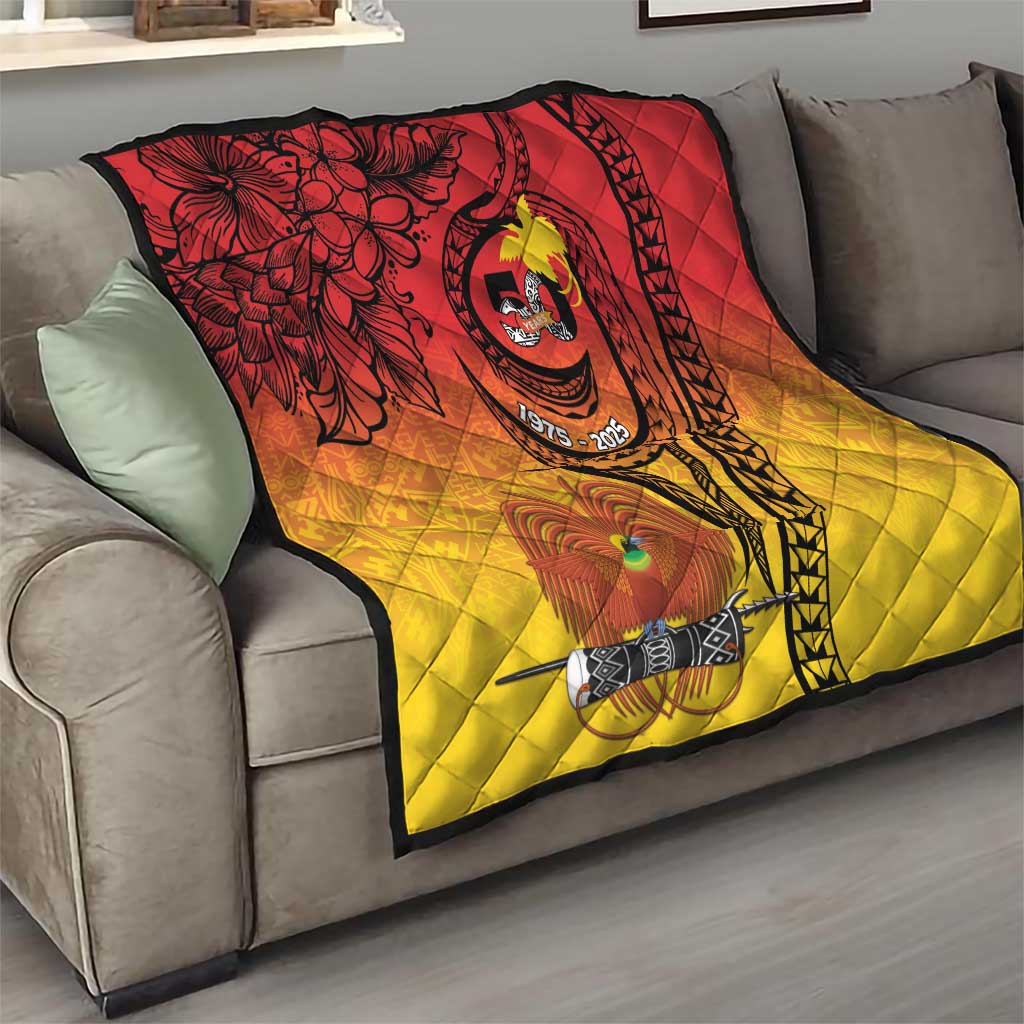 Papua New Guinea 50 Years Quilt Motuan Motifs