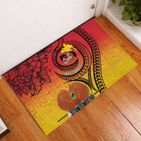 Papua New Guinea 50 Years Rubber Doormat Motuan Motifs