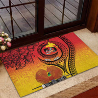 Papua New Guinea 50 Years Rubber Doormat Motuan Motifs