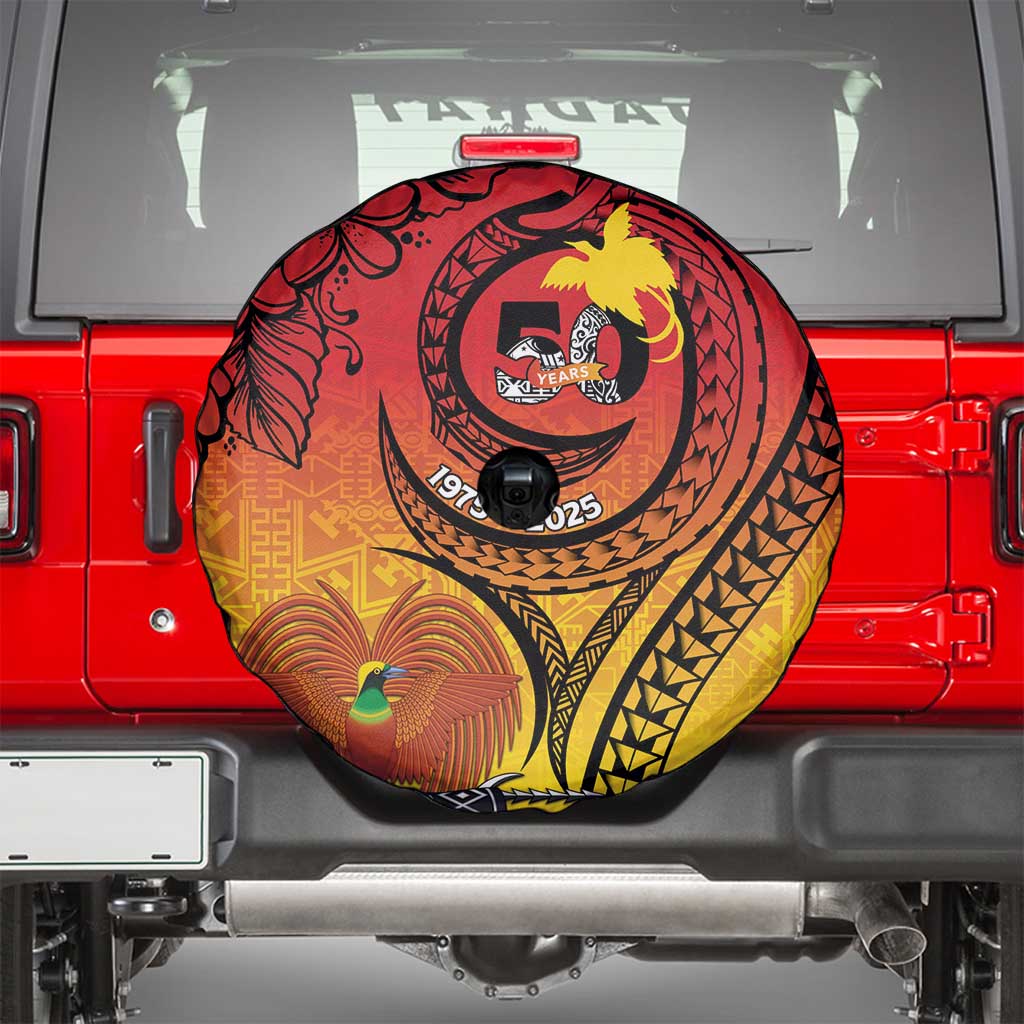 Papua New Guinea 50 Years Spare Tire Cover Motuan Motifs