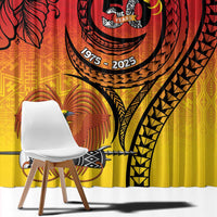 Papua New Guinea 50 Years Window Curtain Motuan Motifs