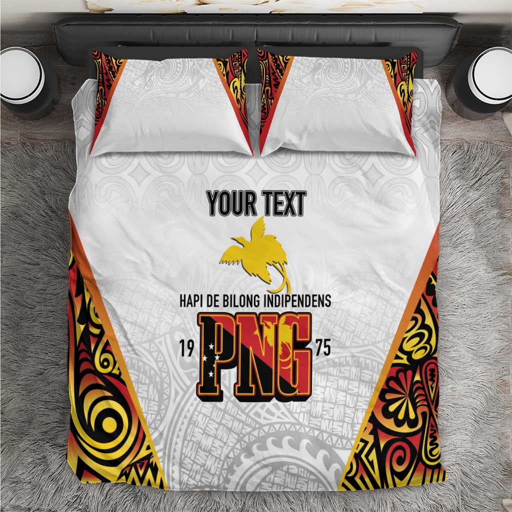 Personalized Papua New Guinea Bedding Set Hapi De bilong Indipendens PNG