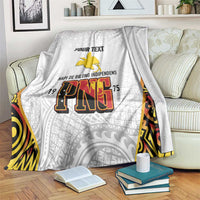 Personalized Papua New Guinea Blanket Hapi De bilong Indipendens PNG
