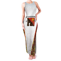 Personalized Papua New Guinea Family Matching Tank Maxi Dress and Hawaiian Shirt Hapi De bilong Indipendens PNG