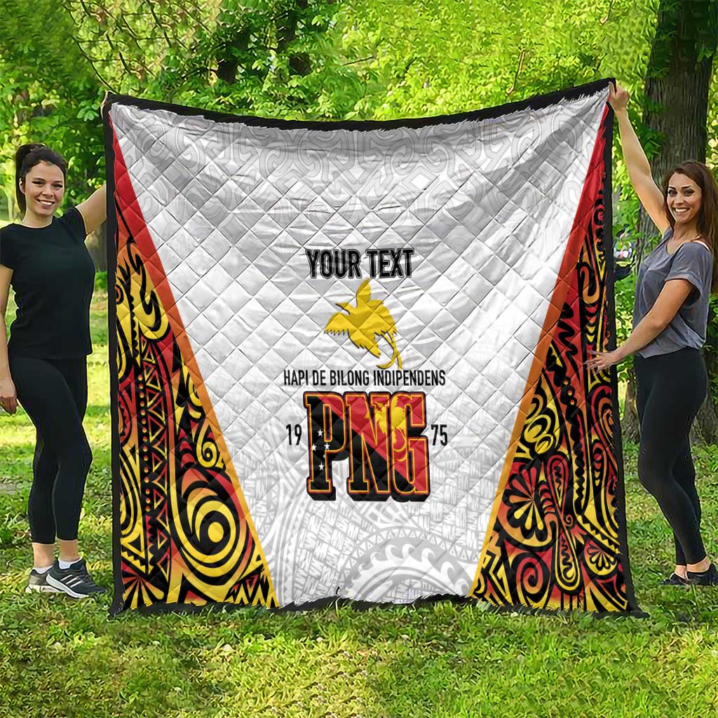 Personalized Papua New Guinea Quilt Hapi De bilong Indipendens PNG