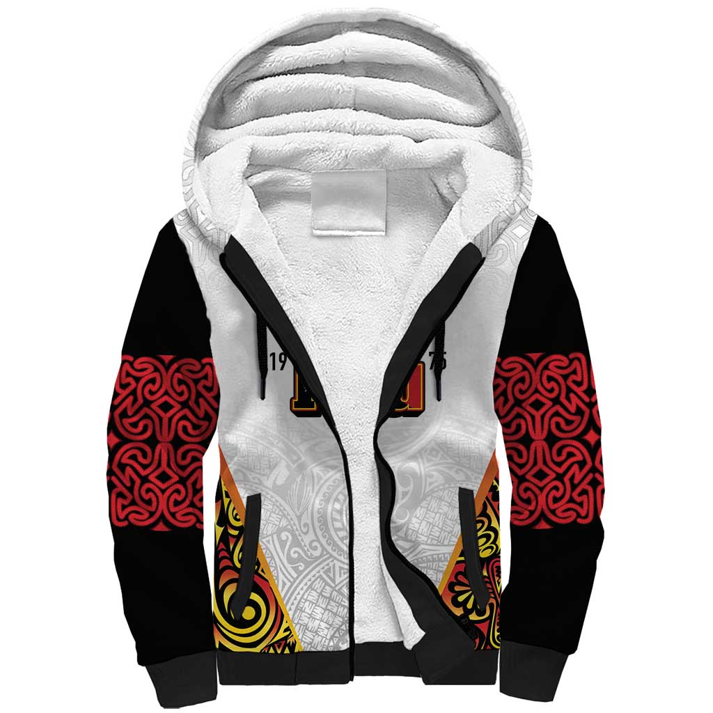 Personalized Papua New Guinea Sherpa Hoodie Hapi De bilong Indipendens PNG