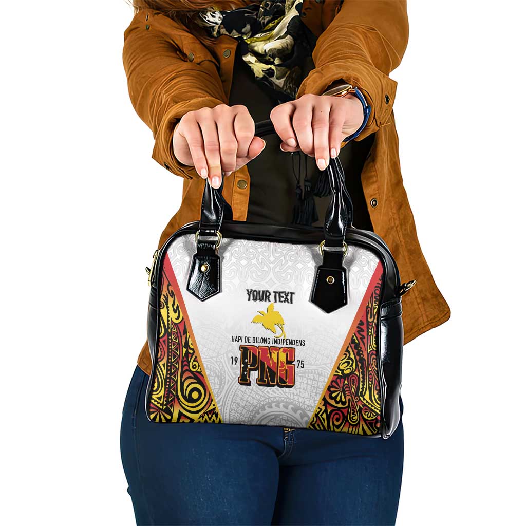 Personalized Papua New Guinea Shoulder Handbag Hapi De bilong Indipendens PNG