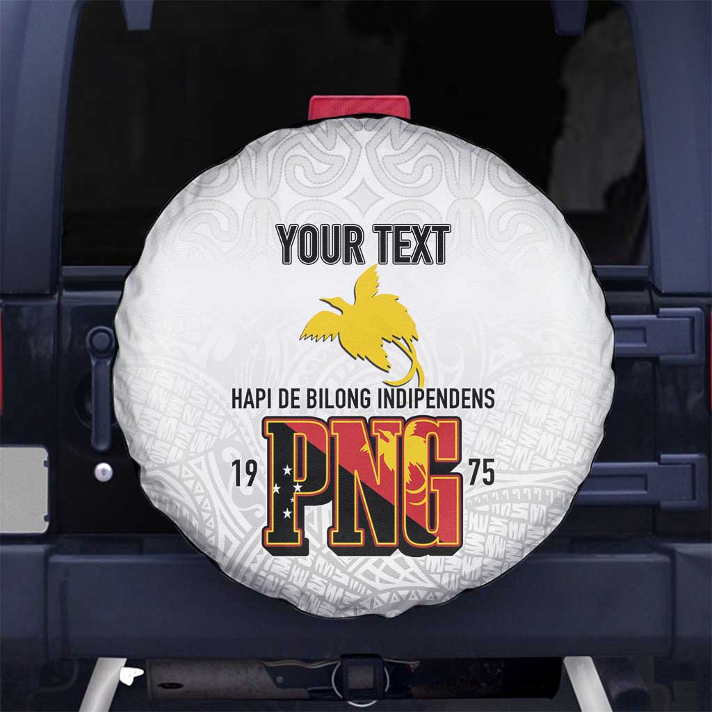 Personalized Papua New Guinea Spare Tire Cover Hapi De bilong Indipendens PNG