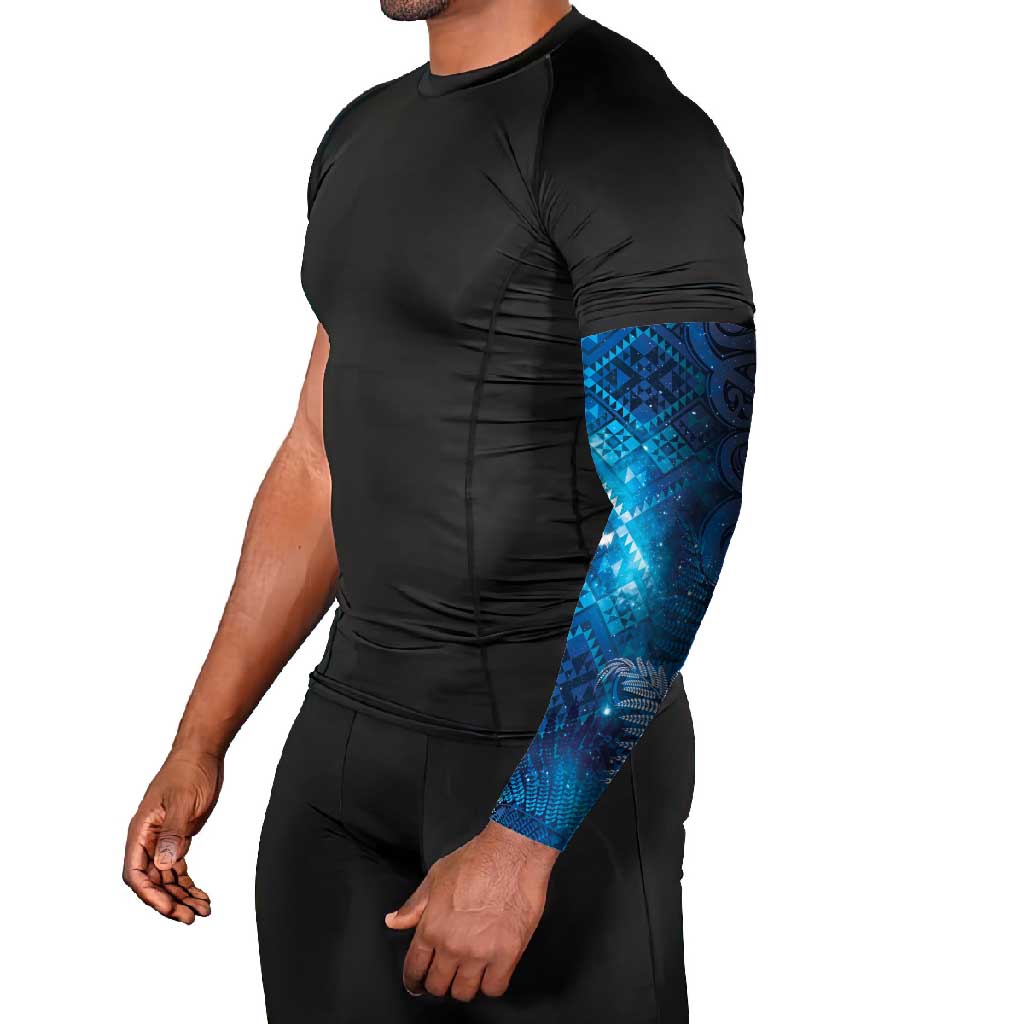 Aotearoa Taniko Matariki Arm Sleeves Cosmic Blue