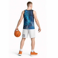 Aotearoa Taniko Matariki Basketball Jersey Cosmic Blue