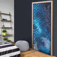 Aotearoa Taniko Matariki Door Cover Cosmic Blue