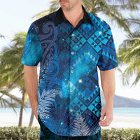 Aotearoa Taniko Matariki Hawaiian Shirt Cosmic Blue