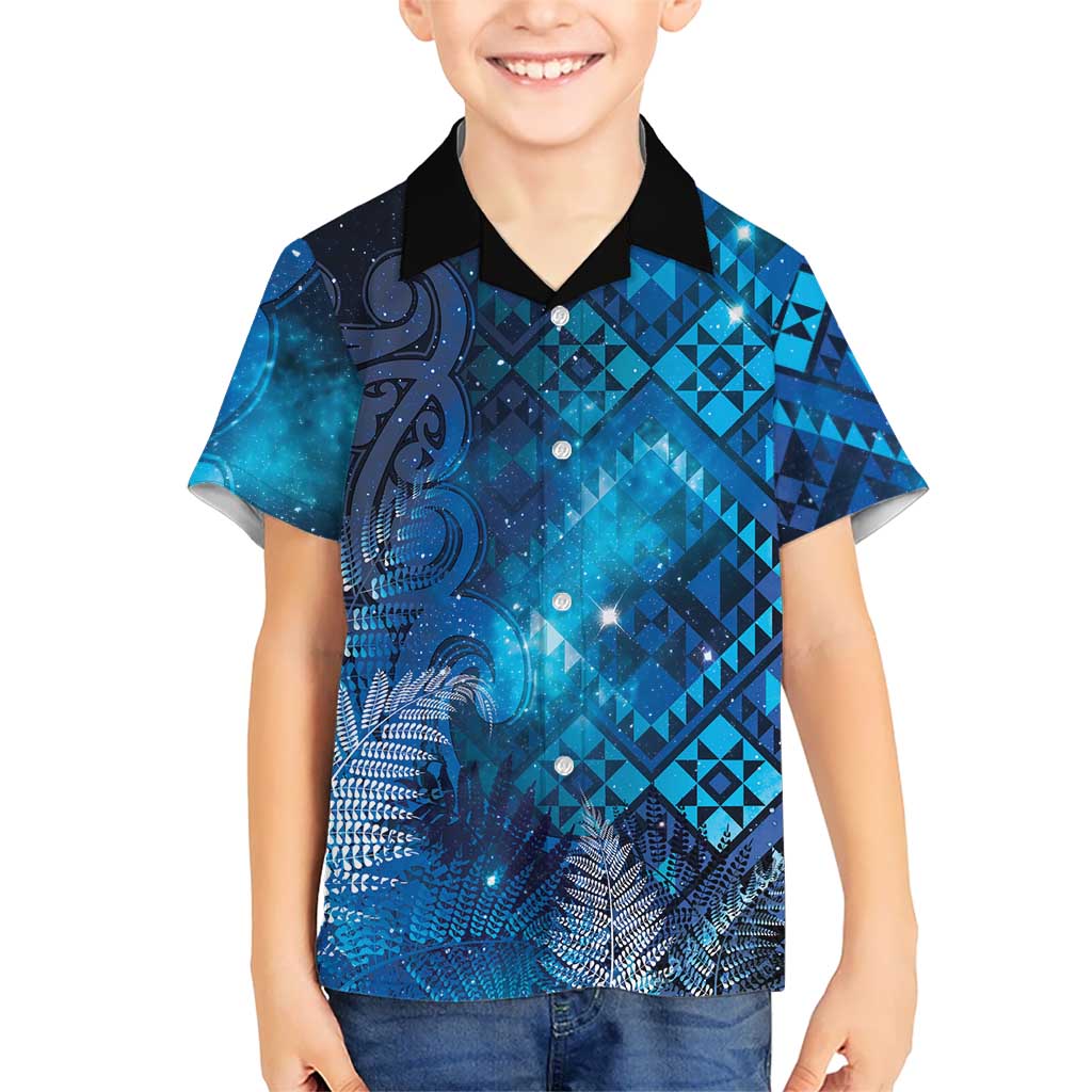 Aotearoa Taniko Matariki Hawaiian Shirt Cosmic Blue