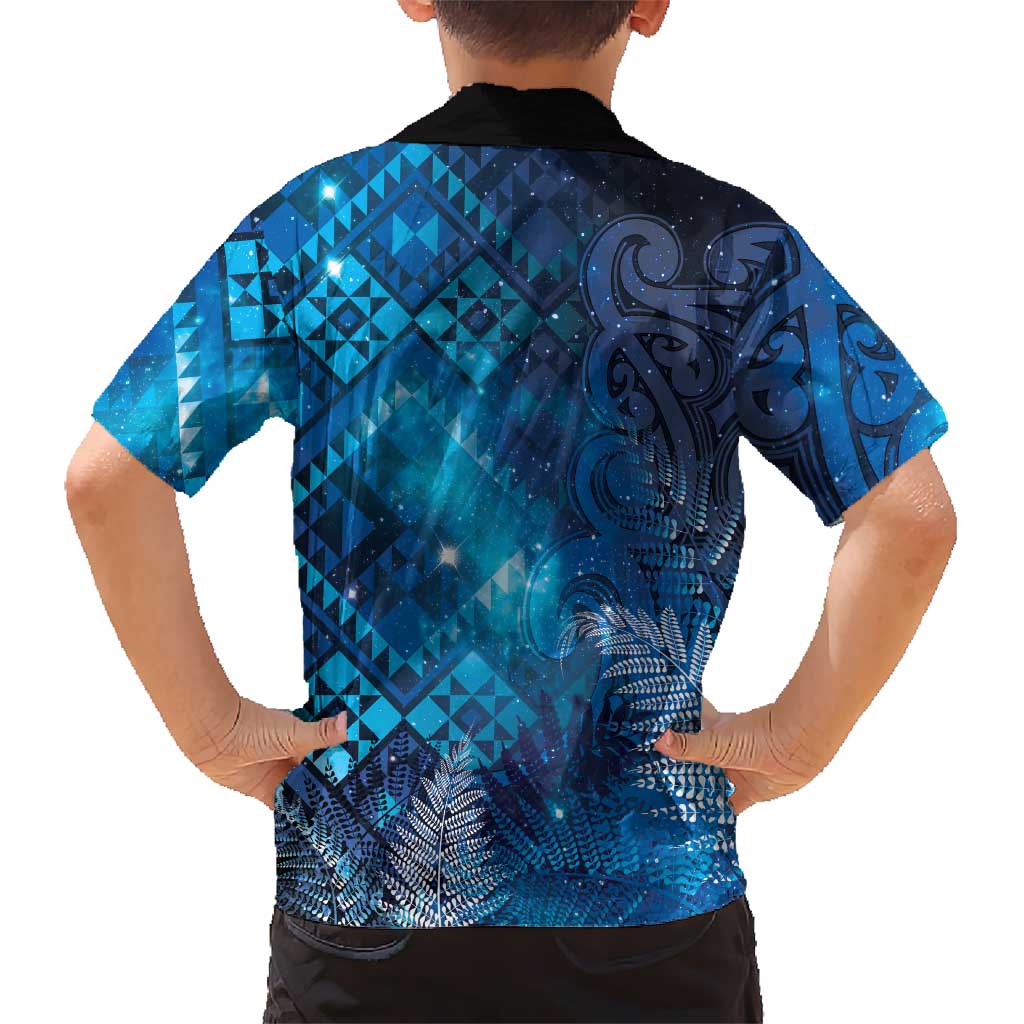 Aotearoa Taniko Matariki Hawaiian Shirt Cosmic Blue