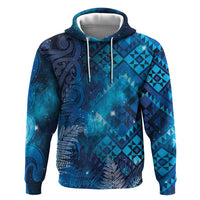 Aotearoa Taniko Matariki Hoodie Cosmic Blue