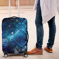 Aotearoa Taniko Matariki Luggage Cover Cosmic Blue