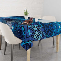 Aotearoa Taniko Matariki Tablecloth Cosmic Blue