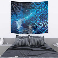 Aotearoa Taniko Matariki Tapestry Cosmic Blue