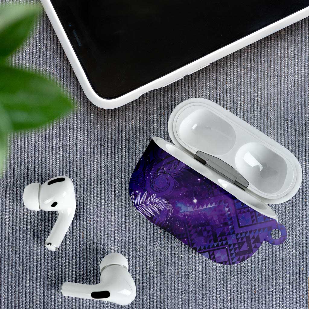 Aotearoa Taniko Matariki AirPods Case Cosmic Violet