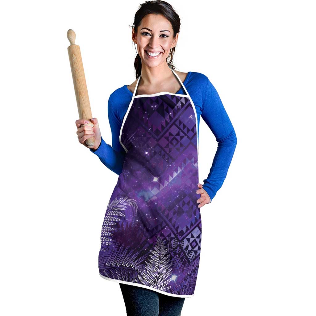 Aotearoa Taniko Matariki Apron Cosmic Violet