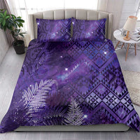 Aotearoa Taniko Matariki Bedding Set Cosmic Violet