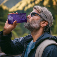 Aotearoa Taniko Matariki 4 in 1 Can Cooler Tumbler Cosmic Violet