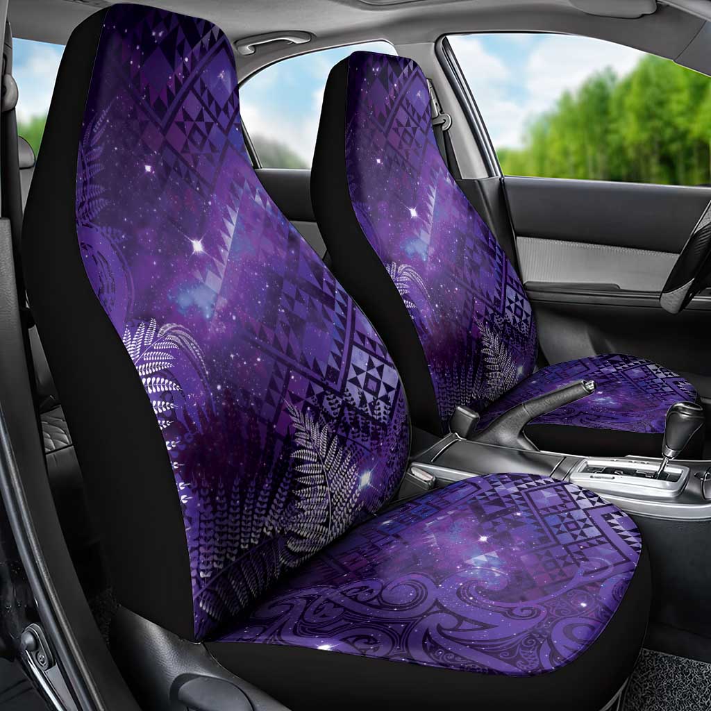 Aotearoa Taniko Matariki Car Seat Cover Cosmic Violet
