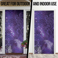 Aotearoa Taniko Matariki Door Cover Cosmic Violet