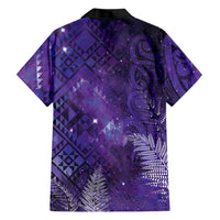 Aotearoa Taniko Matariki Family Matching Summer Maxi Dress and Hawaiian Shirt Cosmic Violet