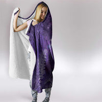 Aotearoa Taniko Matariki Hooded Blanket Cosmic Violet