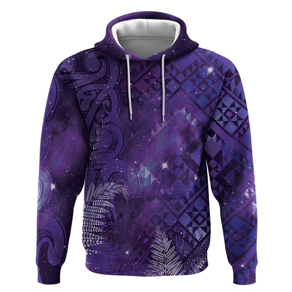 Aotearoa Taniko Matariki Hoodie Cosmic Violet