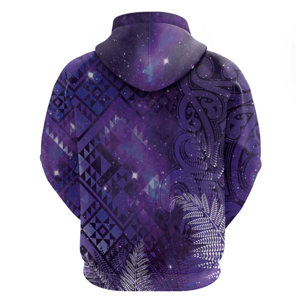 Aotearoa Taniko Matariki Hoodie Cosmic Violet