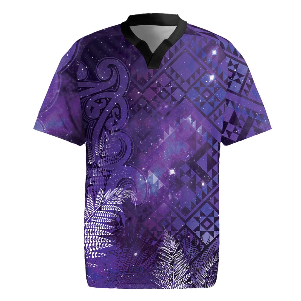 Aotearoa Taniko Matariki Rugby Jersey Cosmic Violet