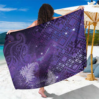 Aotearoa Taniko Matariki Sarong Cosmic Violet