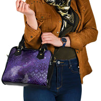 Aotearoa Taniko Matariki Shoulder Handbag Cosmic Violet