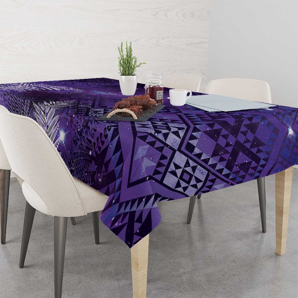 Aotearoa Taniko Matariki Tablecloth Cosmic Violet